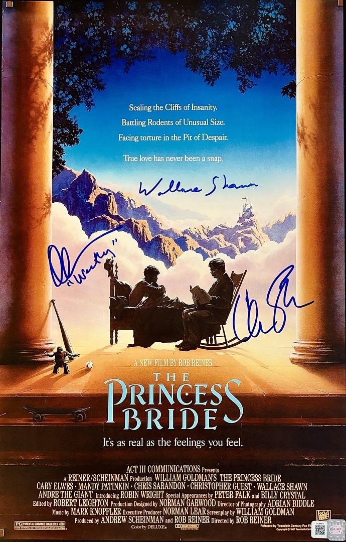 Cary Elwes Wallace Shaun Chris Sarandon signed 11x17 (The Princess Bride) - OC Celebrity Marketing and Official Pix COA's